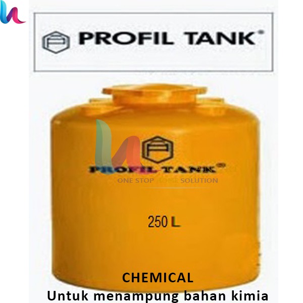Tangki Air Plastik Profil Tank TDA 250 Liter Kimia Chemical
