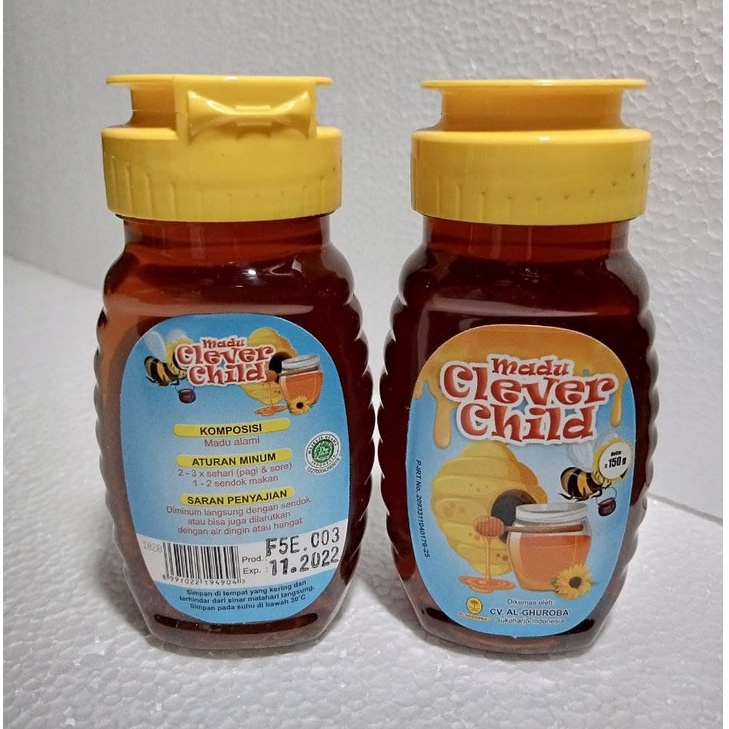 

Madu Anak Pintar Clever Child 150gr Alami Premium Imun Gizi Pertumbuhan Kecerdasan Anak