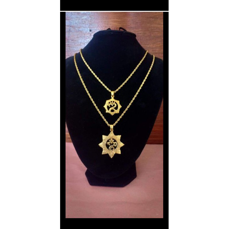 kalung titanium dengan liontin murah (kait s)