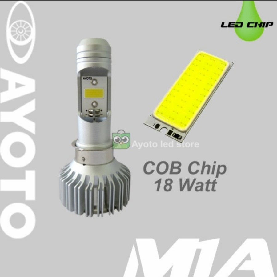 lampu led utama depan headlamp h6 kaki head lamp  1 AYOTO M1A ac dc hi low matic bebek universal aksesoris variasi sparepart lampi motor