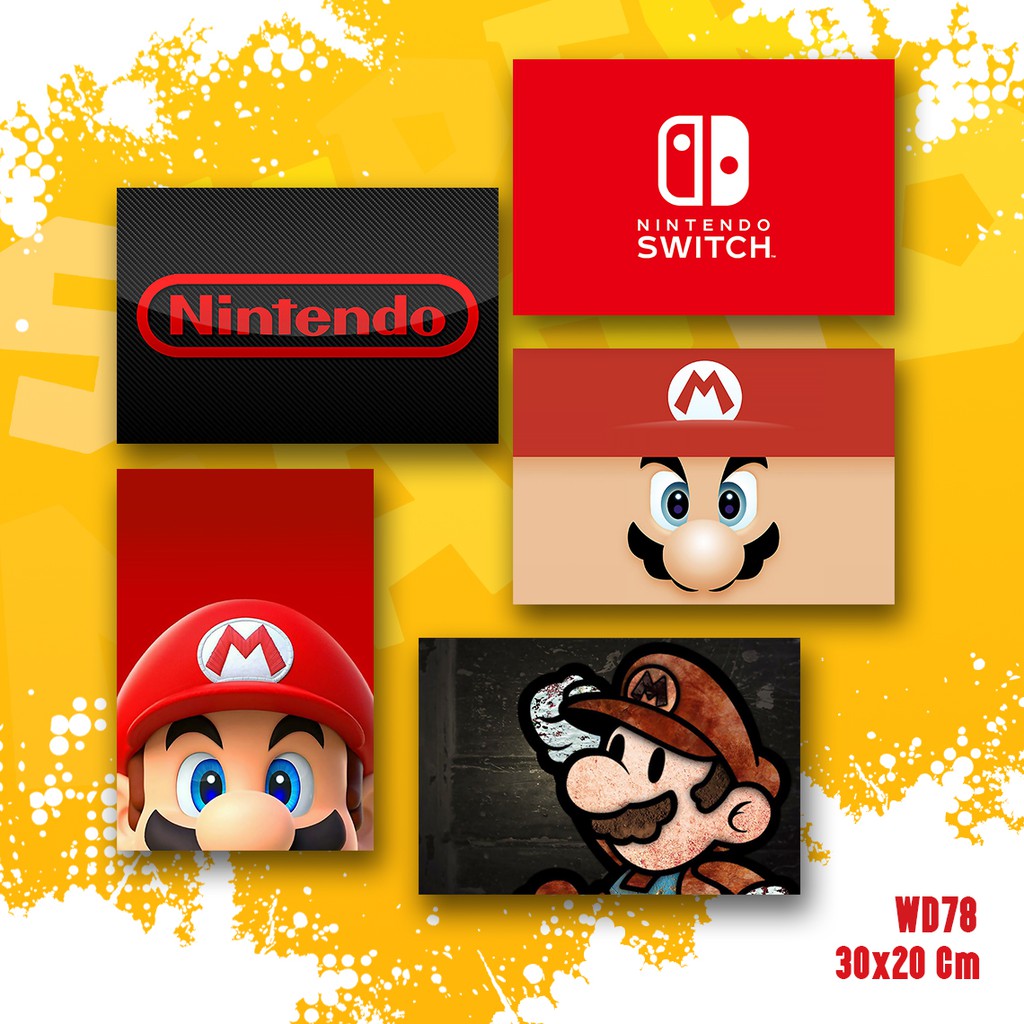 Hiasan Dinding Walldecor Gamers Game Super Mario - WD78