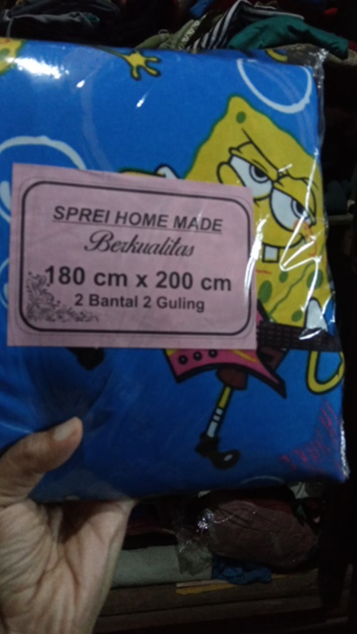 Sprei Homemade Motif Spongebob