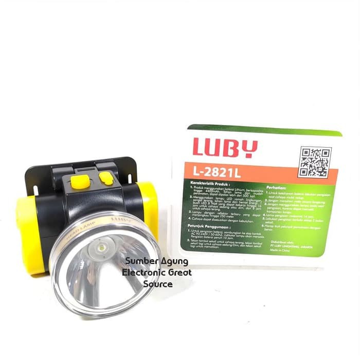 Luby L2821L L2821 2821 8W 8Watt Penerangan Hingga 16Jam 4400Mah