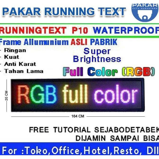On Sale Running Text Rgb Module / Led / Modul Running Text Full Color Diskon