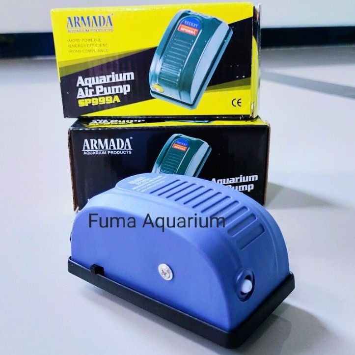 Armada SP 999A Mesin Aerator Airpump Gelembung Udara Akuarium Armada 1 Lubang