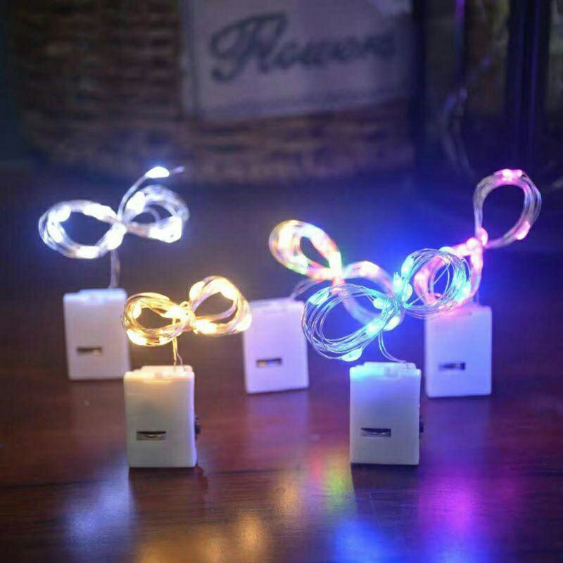 Lampu Tumblr Rainbow 10 meter / Lampu Hias Kamar 10 m / Lampu Natal Hias Pelangi Lampu Kawat Boba 1 Meter