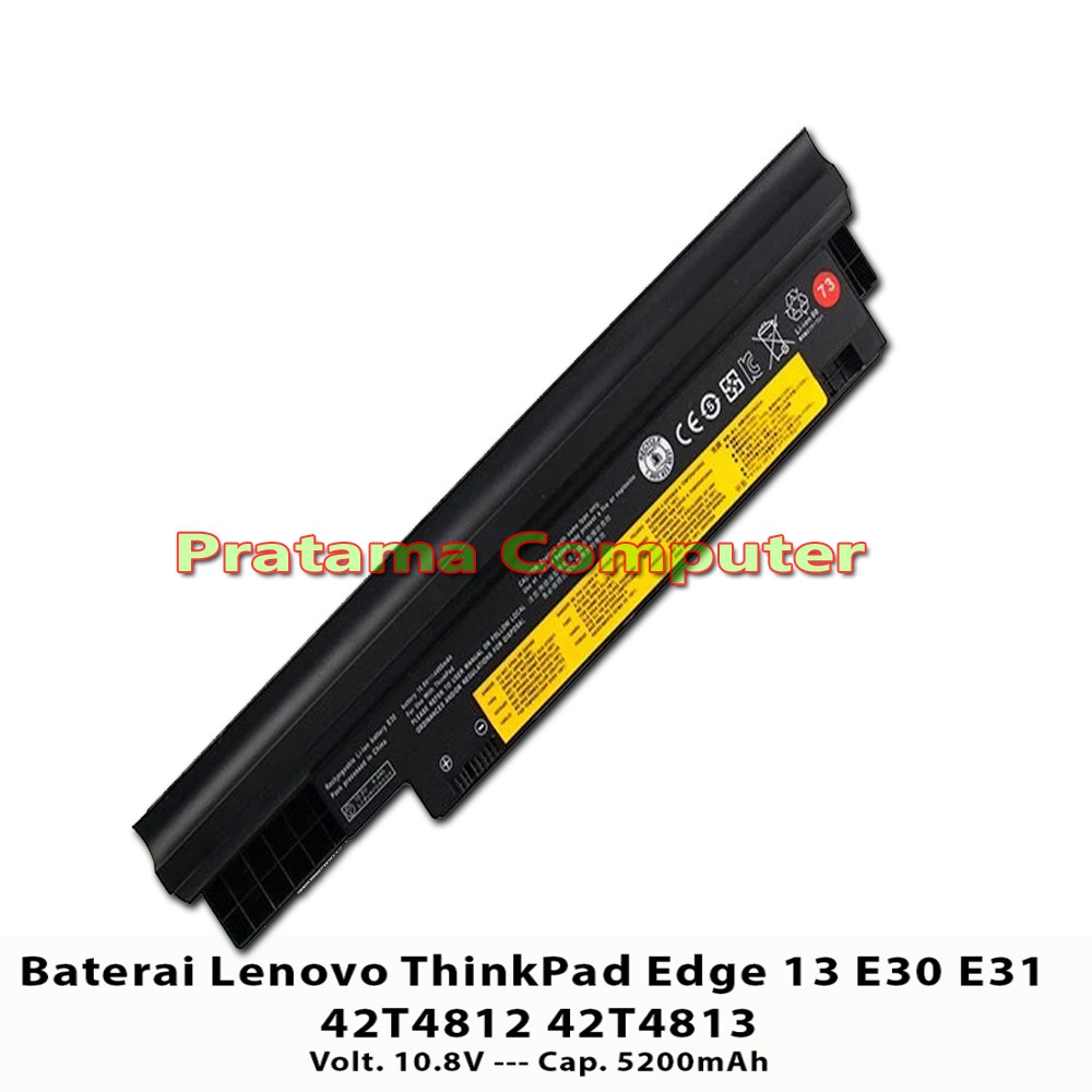 Baterai Lenovo ThinkPad Edge 13 E30 E31 42T4812 42T4813