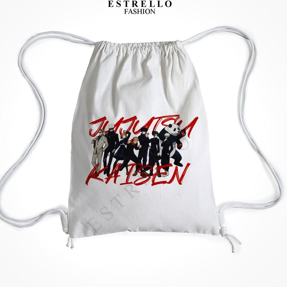 5H1 Tote Bag Jujutsu Kaisen Anime JJK Tas Serut Kanvas Pum