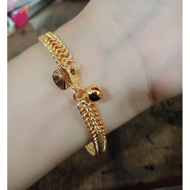 Fourfashion Gelang Tangan Xuping Rantai Terbaru Kekinian HH128
