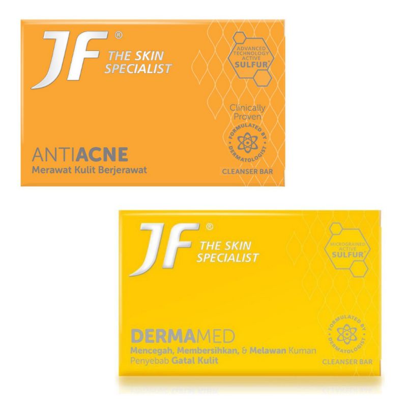 JF sulfur Bar Soap 90 gr - JF Sulfur anti acne - JF Sulfur Dermamed