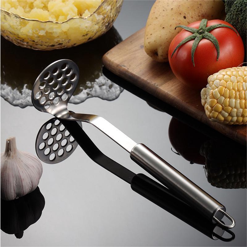 【COD Tangding】Alat Penumbuk Kentang Manual Bahan Stainless Steel Untuk Dapur