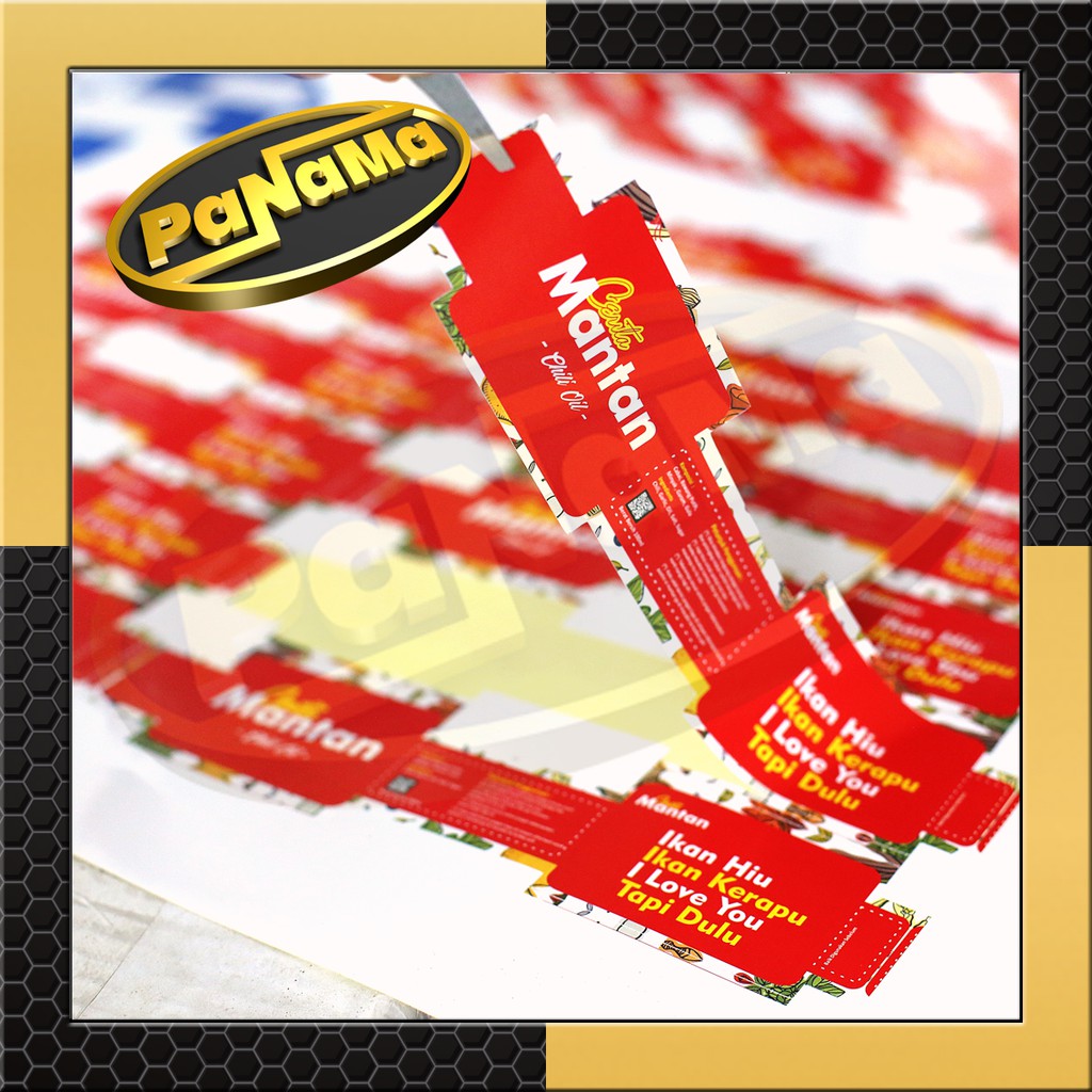 Print & Cut Sticker Chromo A3+, Cetak Kiss Cut Stiker Label Kromo / Cromo Murah Bagus, Bandung-1