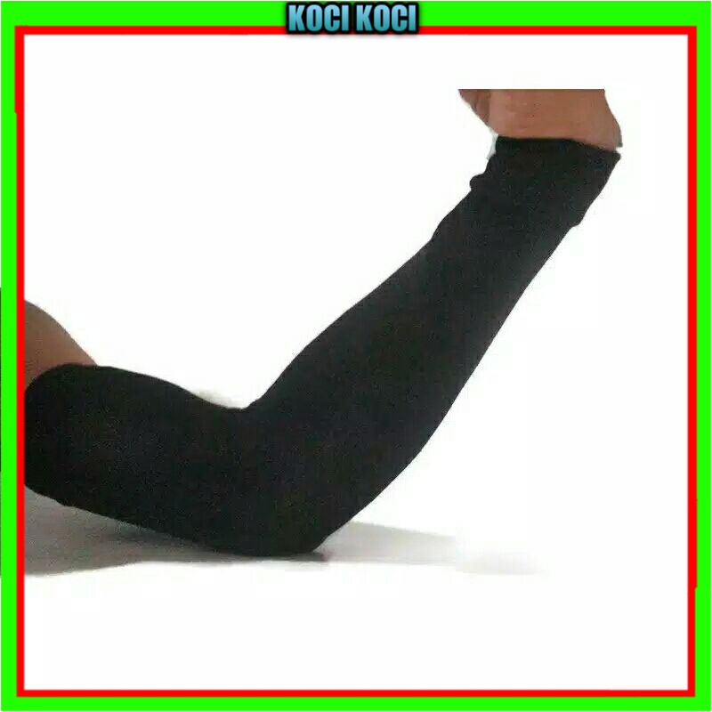 Handshock hitam polos untuk pria/wanita