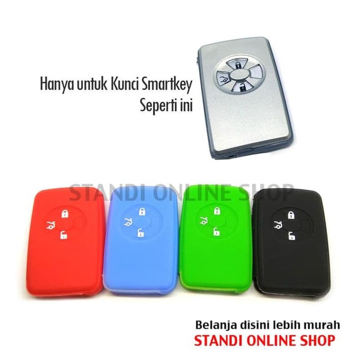 Kondom Kunci Remote Silikon Cover Smart key Toyota Vios TRD