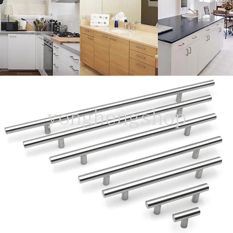 Gagang Pintu Lemari Bentuk T Bahan Stainless Steel