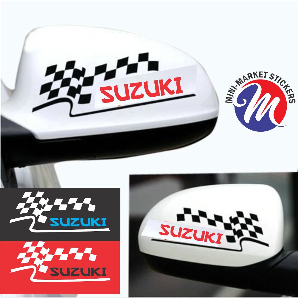 TERMURAH sticker stiker suzuki spion mobil custom text TERLARIS