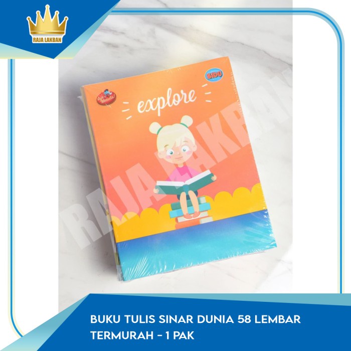 

✔jual buku terlaris Buku Tulis Sinar Dunia / SIDU / 58 Lembar TERMURAH - 1 Pak