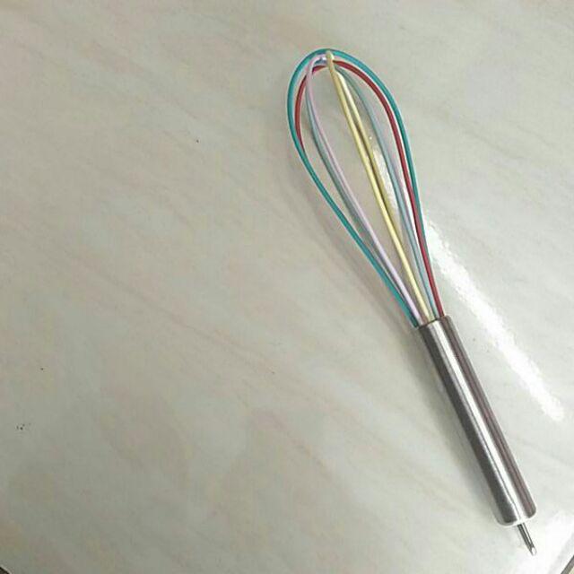 Alat Pengocok Telur Bahan Stainless Steel, Warna Dikirim Acak