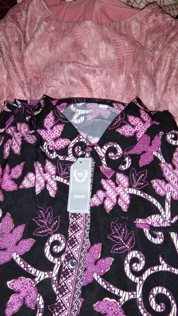(realpic) Kemeja Batik Prada Dewasa Lengan Panjang (size M/l)