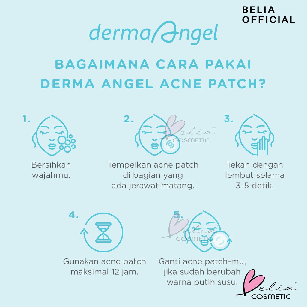 ❤ BELIA ❤ DERMA ANGEL (✔️BPOM)  Acne Patch Day Night | Plester Jerawat Transparan | Intensive Gel With Salicylic Acid