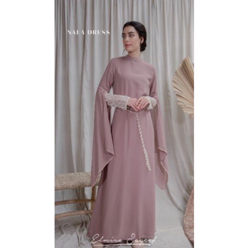 PRELOVED ELMIRA SAGEEF NALA DRESS IN MAUVE