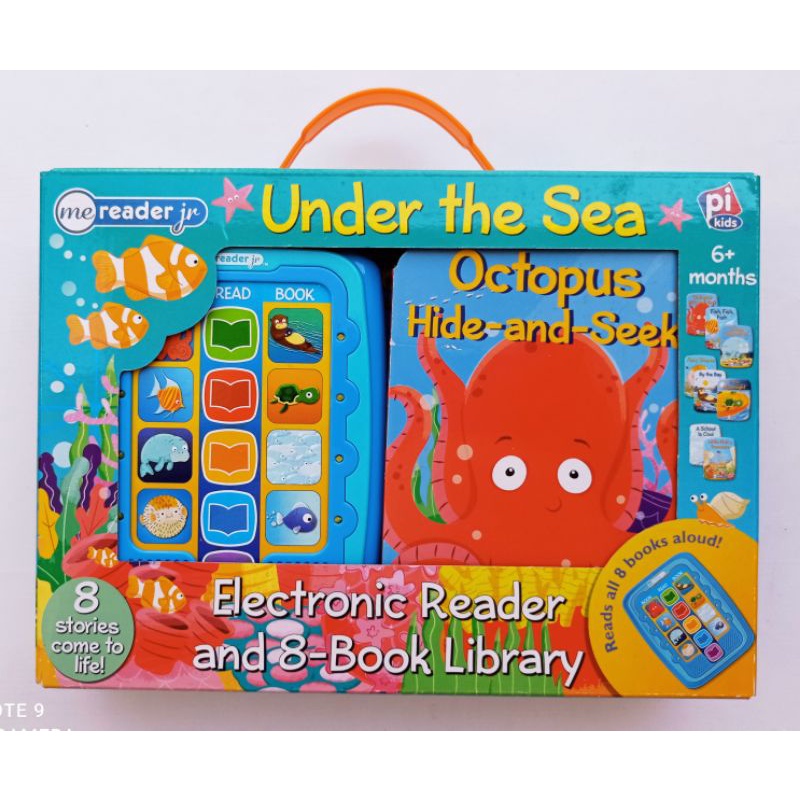 Under The Sea Me Reader Junior Electronic Reader and 8-Board Book Library - PI Kids (Me Reader Jr)