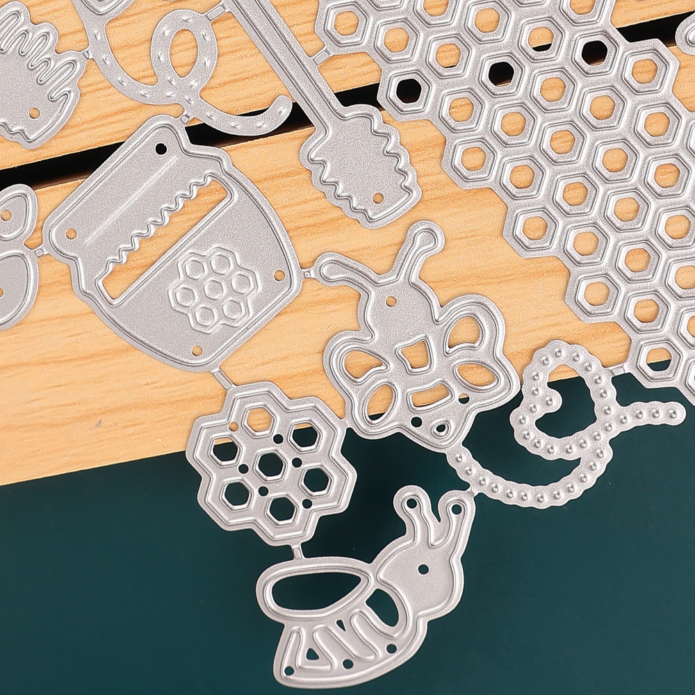 Cutting Dies Bahan Metal Desain Hewan Lebah Madu Untuk Dekorasi Scrapbook
