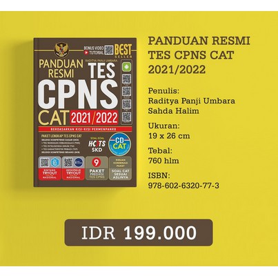 BEST SELLER !! PANDUAN RESMI TES CPNS CAT 2021/2022+CD - RADITYA PANJI UMBARA