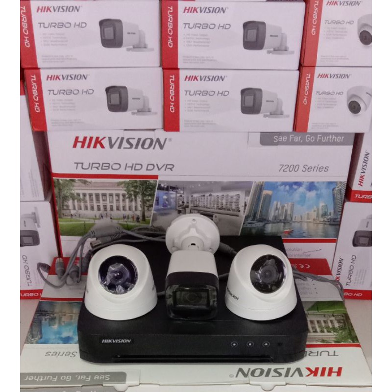 PAKET CCTV HIKVISION 5MP 8 CHANNEL + 3 KAMERA