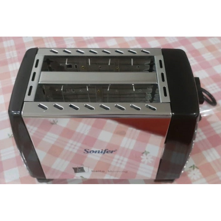 Sonifer TOASTER PEMANGGANG ROTI POP UP 2 Slot Lubang