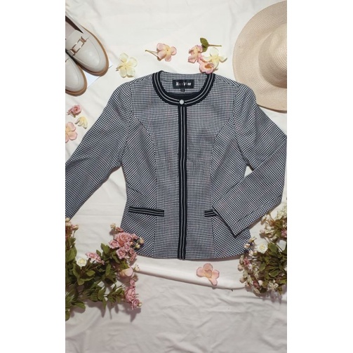 Blazer Houndstooth Tweed