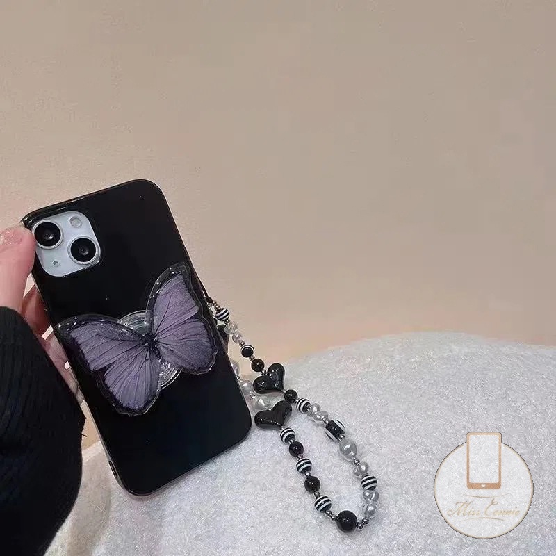 Casing iPhone 7Plus 8Plus 11 13 12 14 Pro Max XR 7 8 X XS Max Motif Butterfly Shockproof