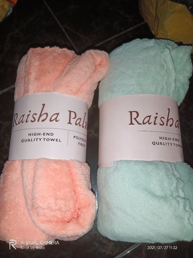 Rc Handuk Mandi Dewasa Jumbo Polos Raisha Palmer Ukuran 70x135