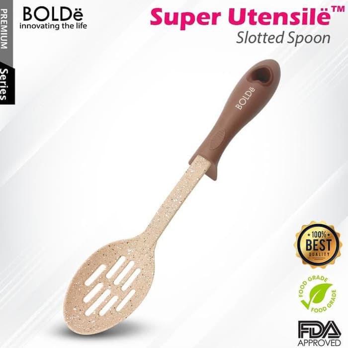 BOLDe Super Utensil Slotted Spoon Peralatan Masak Spatula Sendok Terbaik