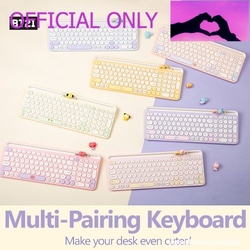 OFFICIAL ONLY - BT21 MININI Wireless Keyboard/ 3in1 Multi Pairing/Multi Connection