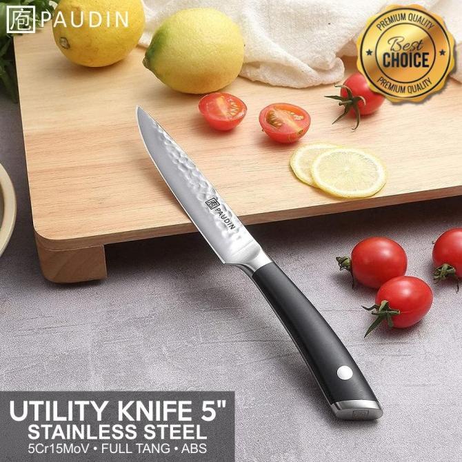 Pisau Dapur Paudin HP5 Premium Kitchen Utility Knife 5" StainlessSteel