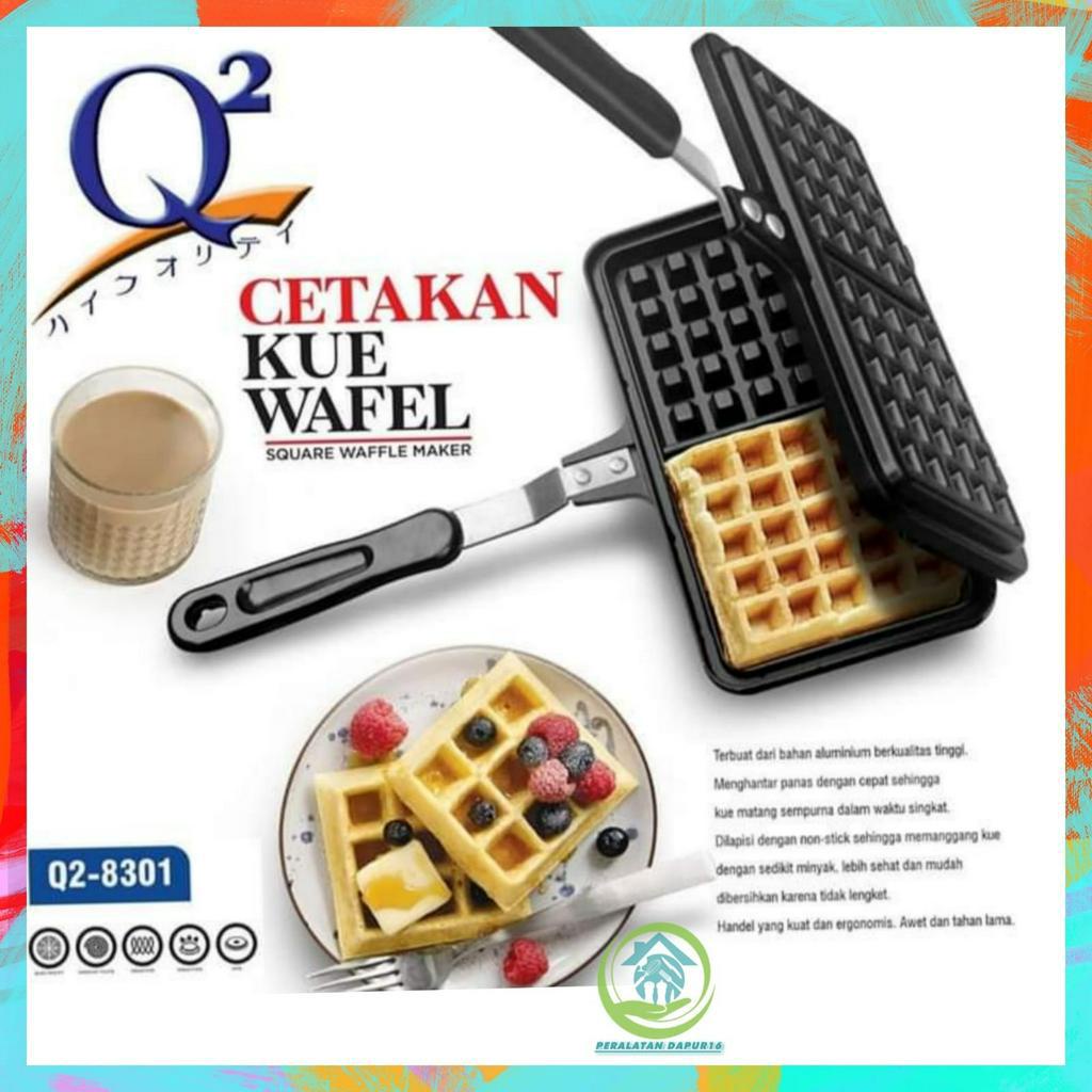 CETAKAN KUE WAFEL MAKER KOTAK / CETAKAN KUE WAFEL Q2 8301 / CETAKAN WAFEL MURAH