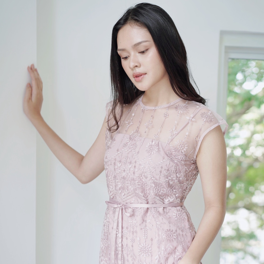 Aura Label - Kinara Dress Pink