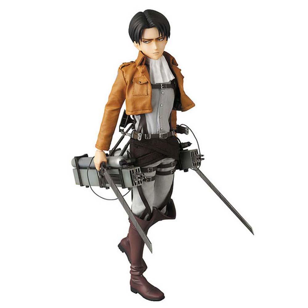 Lanfy Mainan Action Figure Levi Ackerman Bahan PVC Untuk Dekorasi Rumah Attack on Titan