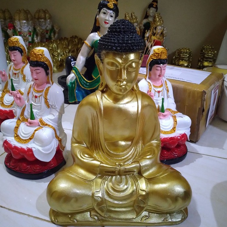 Patung Buddha Budha meditasi Patung Buddha Resin - Patung Buddha - Patung Buda - Buddha - Patung Bal