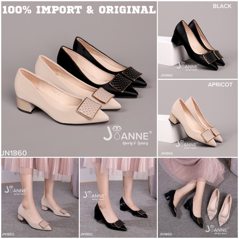 RESTOCK! [ORIGINAL] JOANNE Heels Shoes / Sepatu Kerja Wanita #JN1860