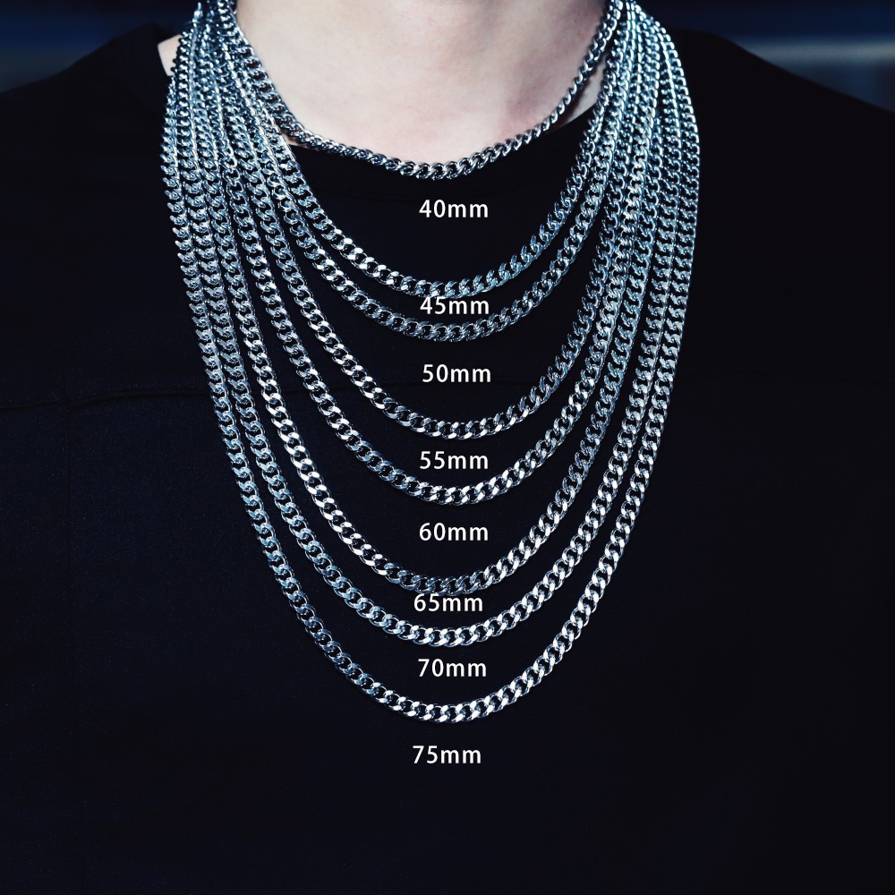 1pc Kalung Rantai Bahan Stainless Steel Untuk Membuat Perhiasan
