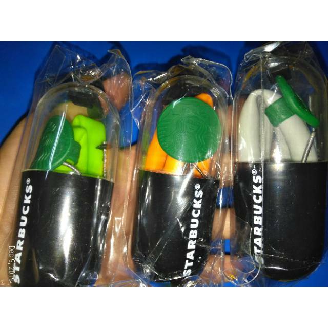 (Ready Stock) STARBUCKS Reusable Silicon Straw