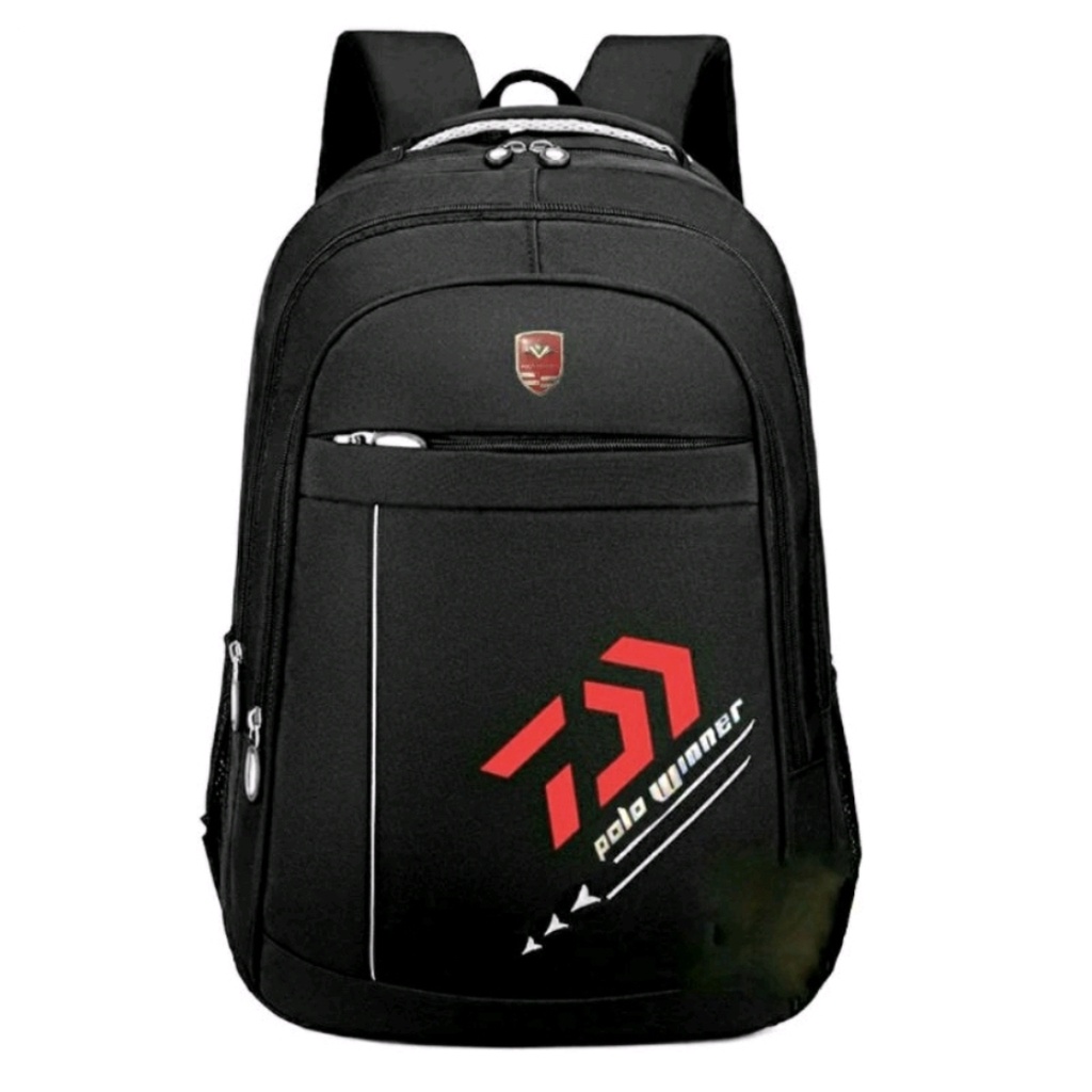 Tas Ransel Laptop Polo Winner Tas Ransel Sekolah Pria Tas Punggung Pria Tas Kerja Pria 1264 GARIS