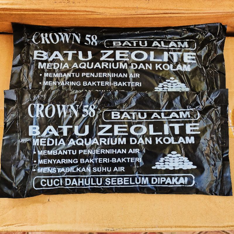 ZEOLITE MEDIA FILTER AQUARIUM DAN KOLAM panjang 30cm CROWN 58/CRYSTAL