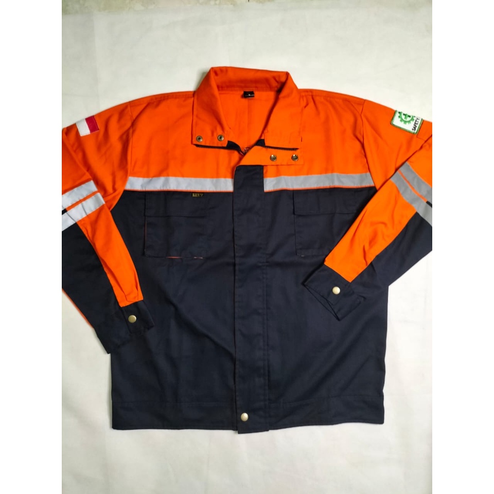 Wearpack Atasan Semi Jaket | Baju Safety Navy - Orens