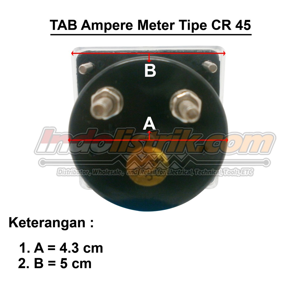 Amperemeter Analog AC/DC Direct CR45 TAB