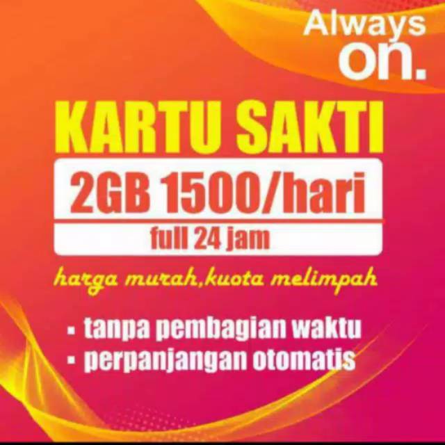 Tri 2gb 1500 3 sakti PAKET LANGKA