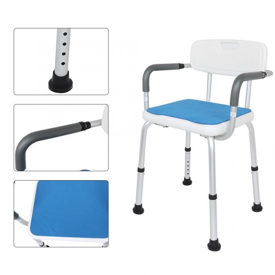 Produk Import Aluminum Alloy Shower Chair Bathroom Chairs For Handicap Disabled Elderly Height Shopee Indonesia