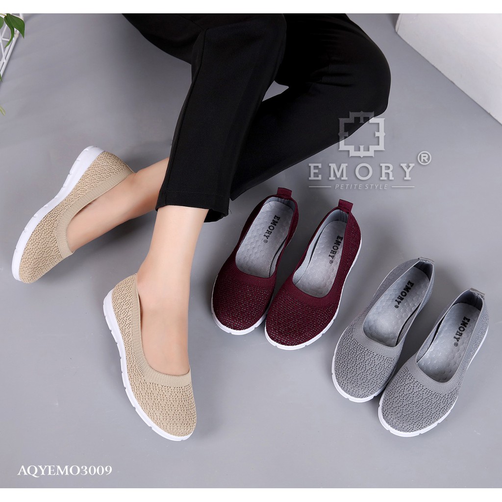Sepatu Flat Emory Flexknit Sneakers Aqyemo3009 original brand import batam